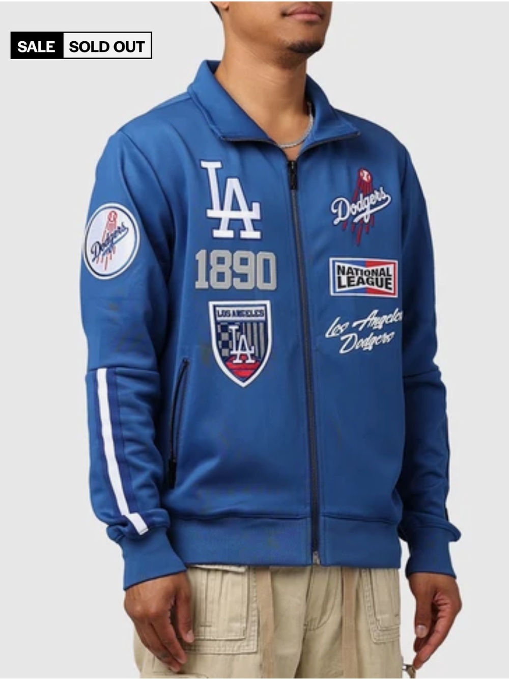 Culture Kings pro standard Los Angeles Dodgers Fast Lane Track Jacket size small